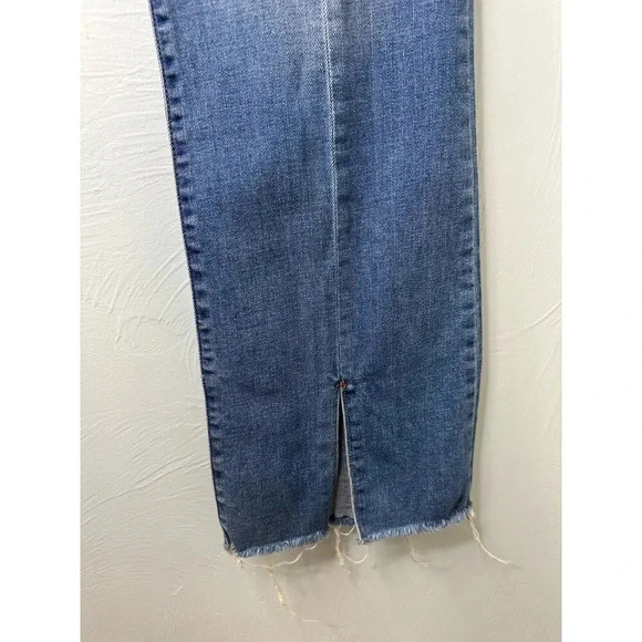Cello Split Hem Frayed Denim Jeans Size 13 Blue Seam Trendy - Picture 3 of 8